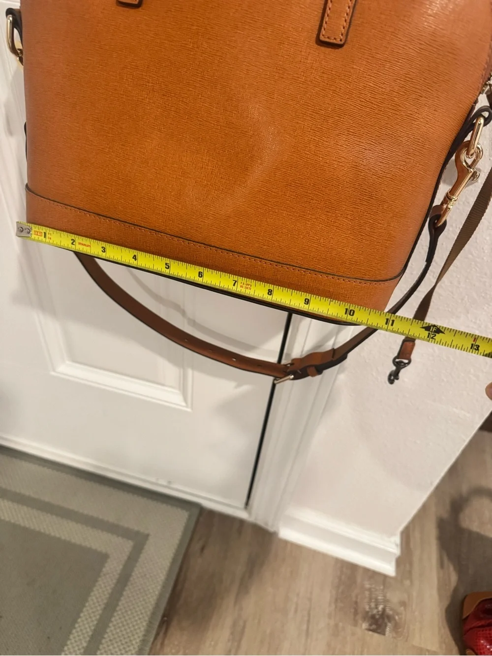 Dooney and Bourne Saffiano Zip Satchel with Dust Bag